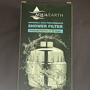 Aqua Earth 15 Stage Shower Filter Shower Filters for Hard Water Activated Carbon